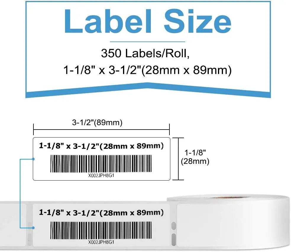 Étiquettes d'adresse Phomemo A30252 28 × 89 mm – Compatibles avec les étiqueteuses Dymo LabelWriter 450 / 4XL
