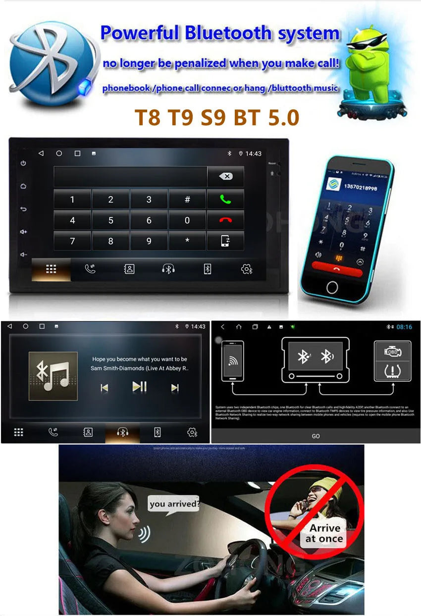 Android-Autoradio mit CarPlay & GPS für Peugeot 508 / 508SW (2010–2016)
