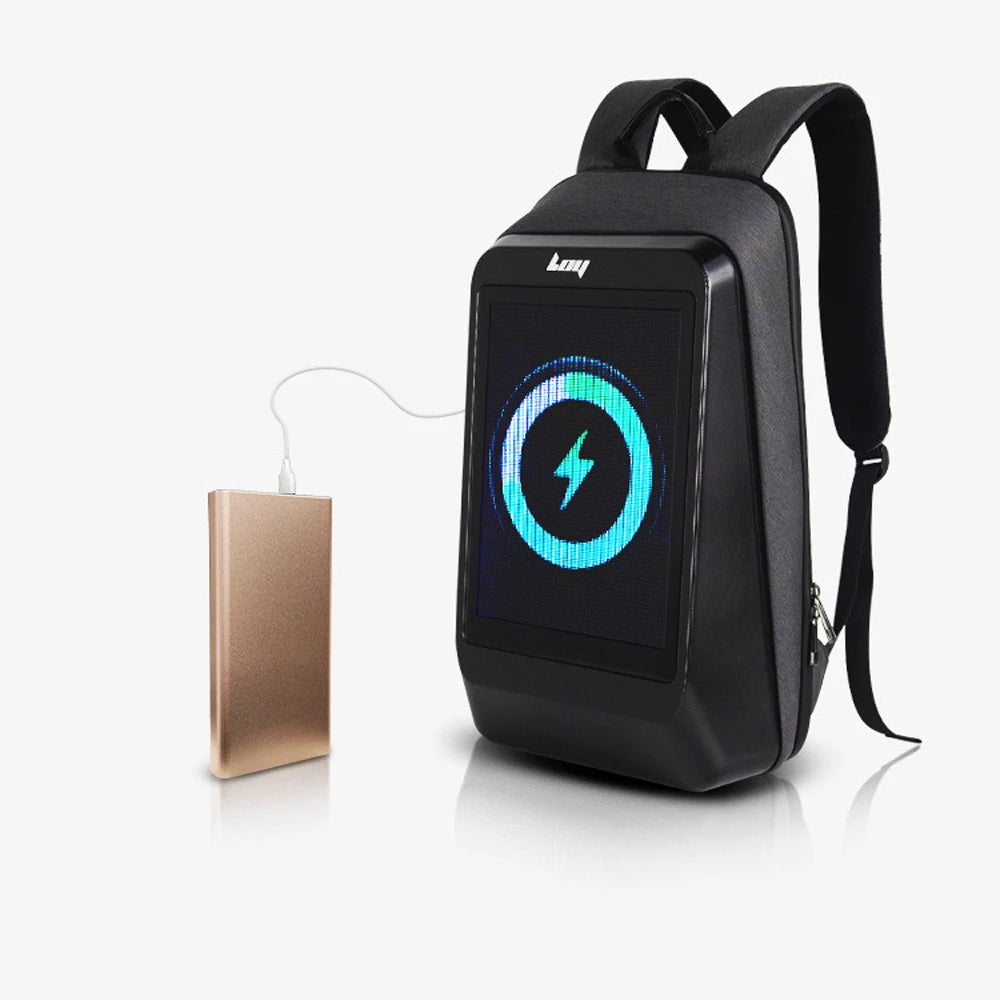Sac à dos Teejoin MCT4 LED – Sac à dos publicitaire lumineux avec écran LED HD