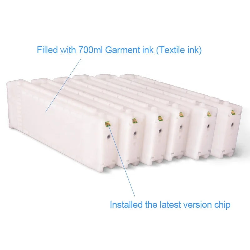 Ocbestjet T7251-T7254 / T725A Compatible Inktcartridge Set – 700ML Textile Ink voor Epson SureColor F2100