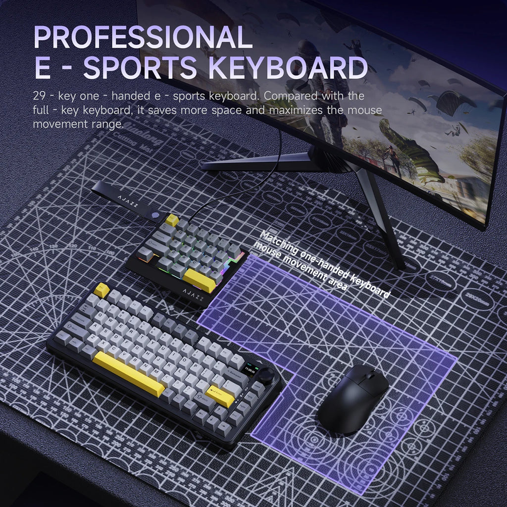 Ajazz AK029 One-Handed Esports Keyboard – 8KHz Magnetic Gaming Keypad (29 Toetsen)