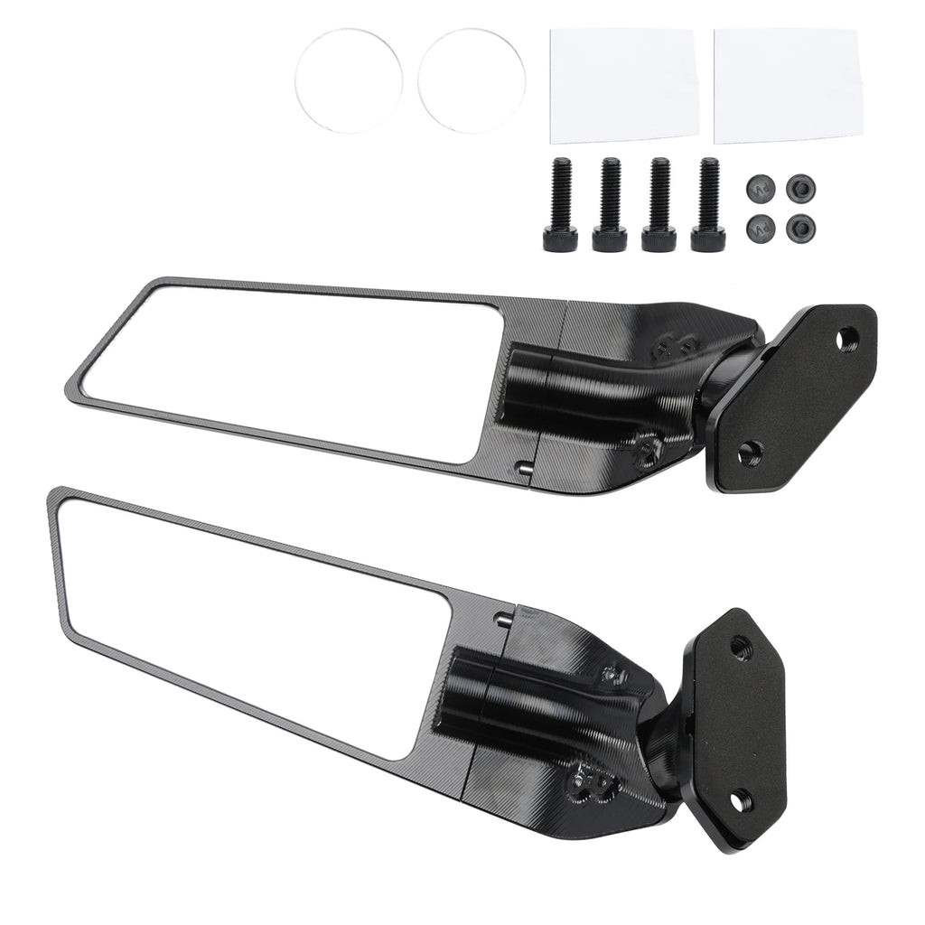 🏍️ CNC Aluminium Winglet Spiegel Set für Kawasaki Ninja 400 / 650 (2018-2024) 🔥