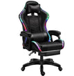 Chaise de Gaming RVB avec LED et Haut-parleurs – Fauteuil Gamer Ergonomique avec Massage et Dossier Réglable