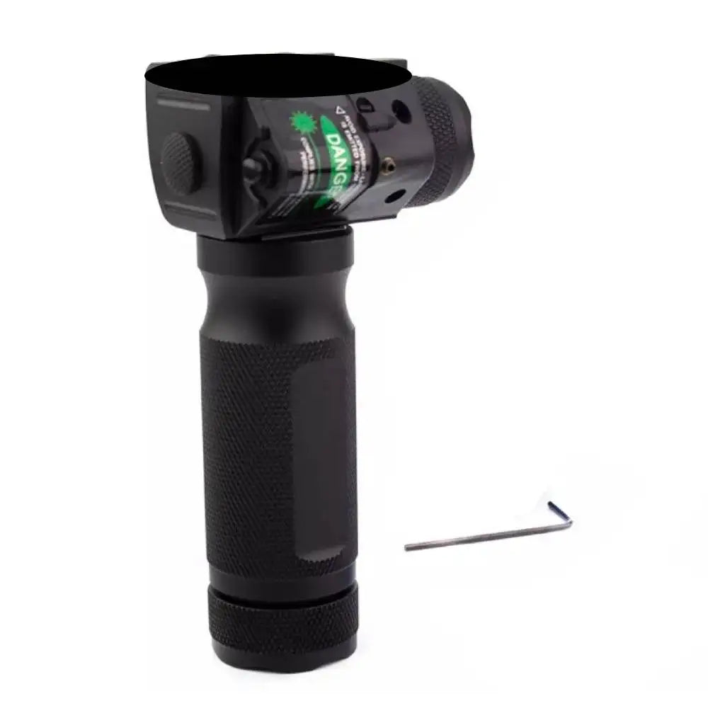 Taktische LED-Taschenlampe mit rotem Laser und Griff – Aluminium – Modell WB001