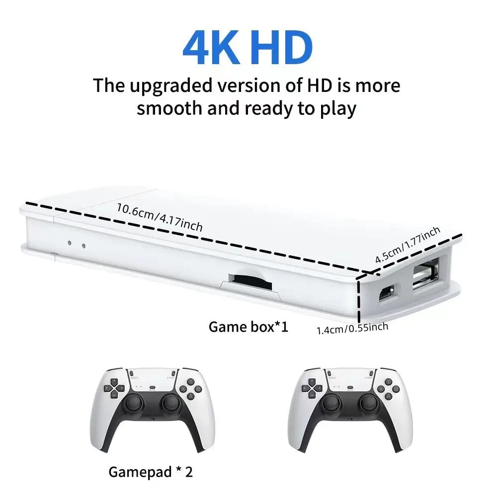 LIbreduty M15 4K Game Stick – 20.000+ Games met 2 Draadloze Controllers