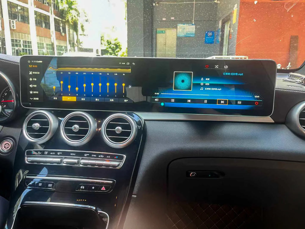 Zwautel 12.3” Dual Screen Android Autoradio voor Mercedes GLC & C-Class (2015-2024) – CarPlay, GPS & WiFi