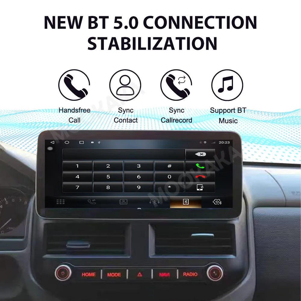 Autoradio MOOKAKA 12,3" Android 13 pour Mitsubishi Pajero V73 (2004–2011) – CarPlay, Android Auto et navigation GPS