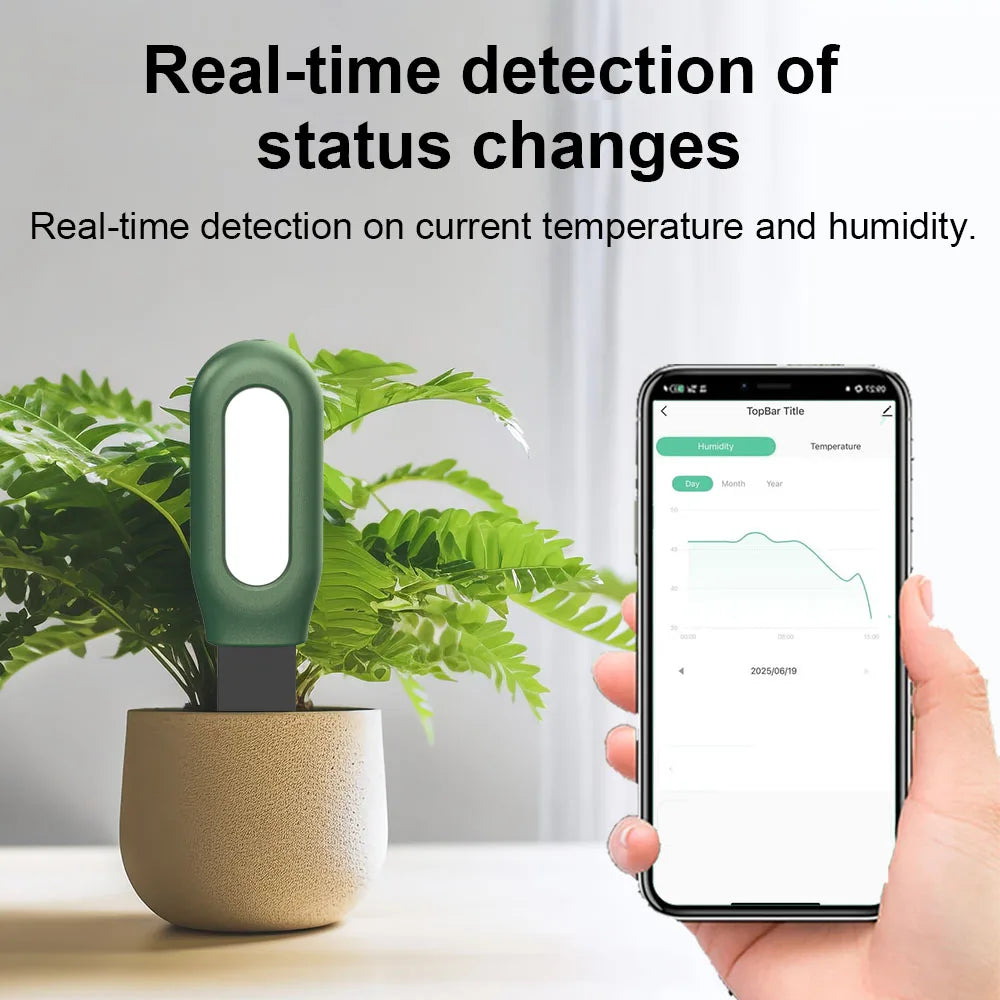 Haozee Tuya Smart Soil Moisture Sensor – Slimme Bodemvocht & Temperatuursensor (Bluetooth)