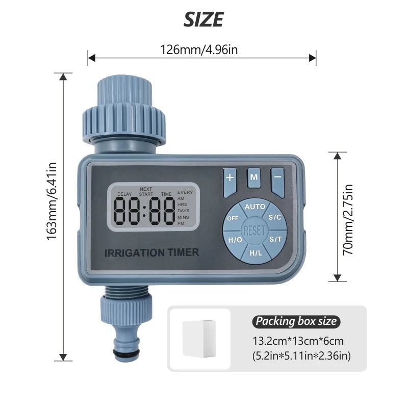 XINHUALANG WT04 Analoge Water Timer – Regenbestendig – Automatische Tuinbewatering