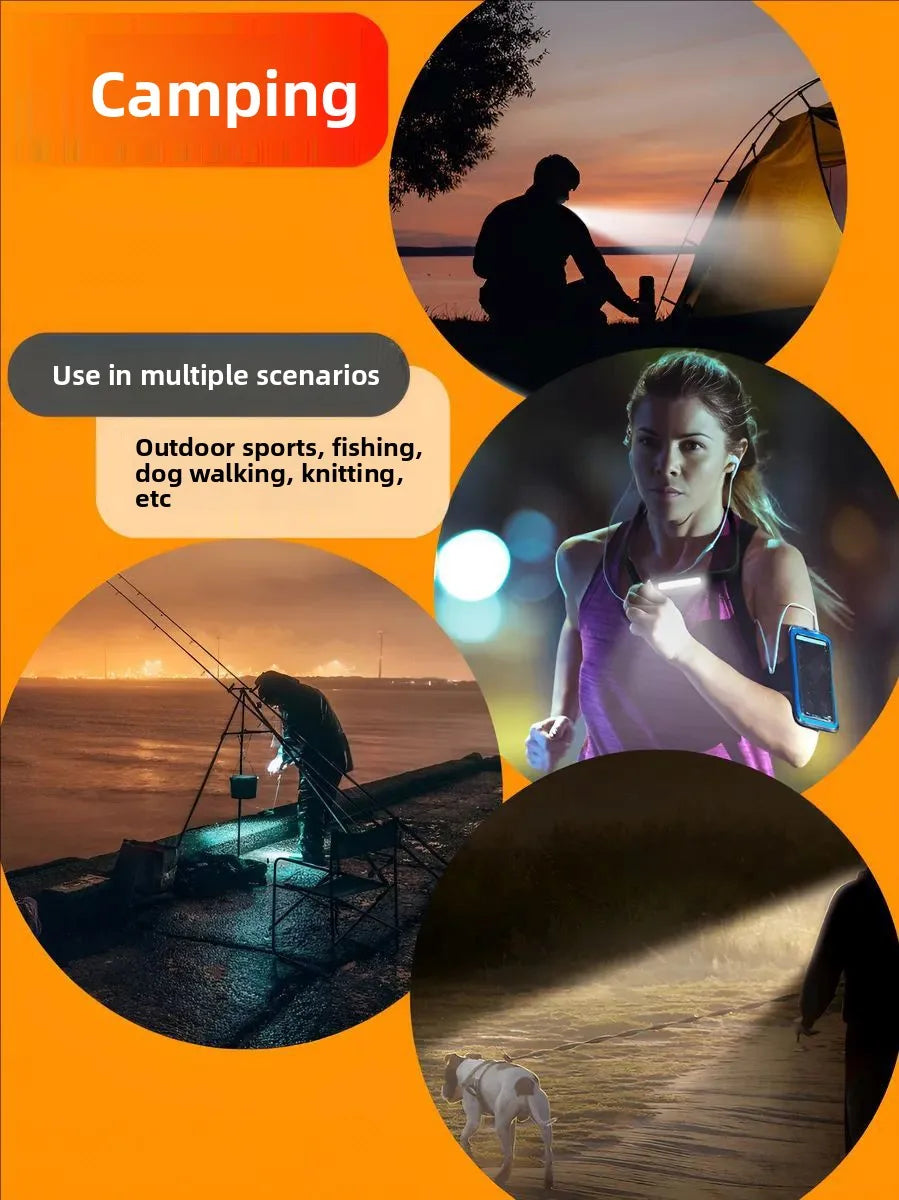 Aixinpin Oplaadbare Neklamp – Slimme LED Zaklamp met Lange Afstand – Type-C – Handsfree & Dimbaar