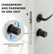 Cylindre de porte électronique intelligent – ​​TTLock / Tuya – WiFi et BLE – Modèle V1-ZKMA