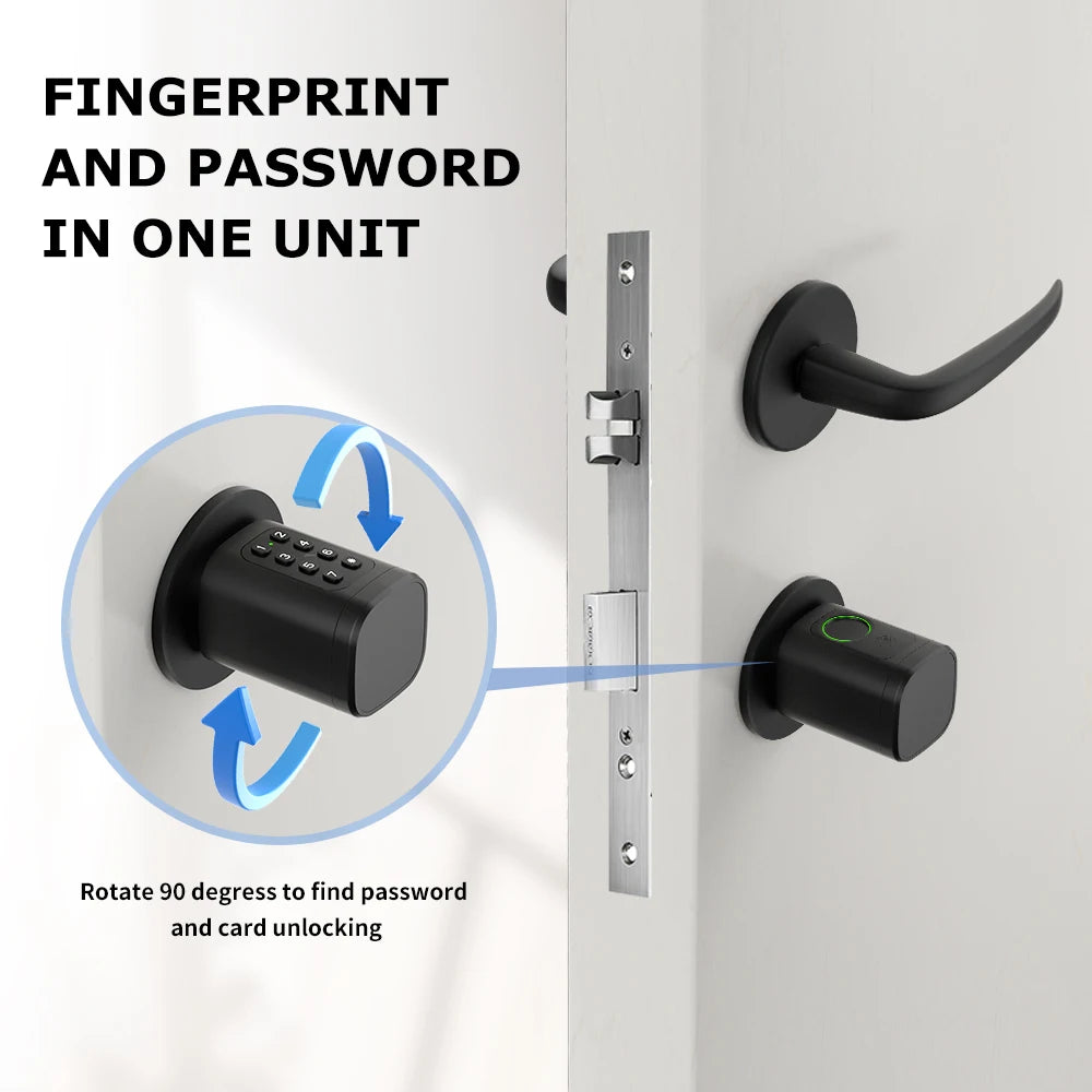 Cylindre de porte électronique intelligent – ​​TTLock / Tuya – WiFi et BLE – Modèle V1-ZKMA