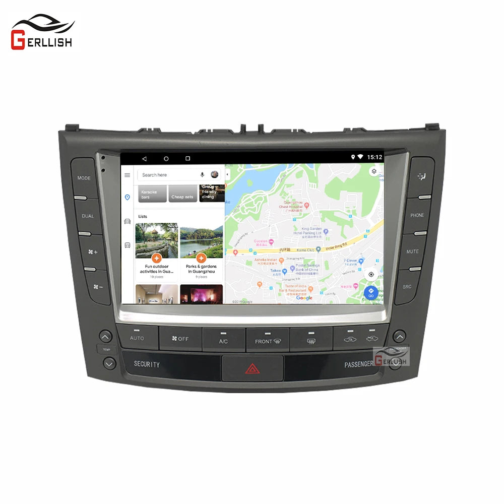 Gerllish 9” Android Multimedia Radio voor Lexus IS (2006–2012) – GPS – CarPlay (Optioneel)