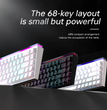 Clavier de jeu mécanique Ajazz NK68 – Clavier de jeu RGB compact à 68 touches