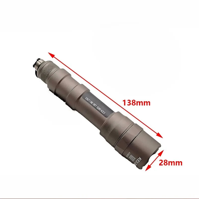 M600DF Taktische LED-Taschenlampe – 200 Meter Reichweite – 6000K Tageslicht – Aluminiumgehäuse