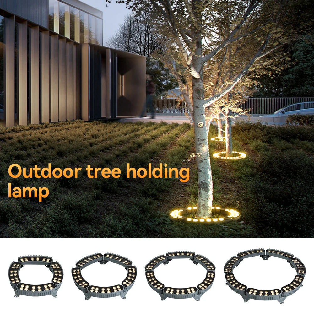 🌳 Lampe solaire LED pour arbre – Lampe pour arbre étanche IP65 (Design moderne)