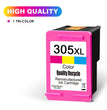 KT INK 305 XL High Yield Inktcartridge (Zwart & Tri-Color) voor HP DeskJet & ENVY