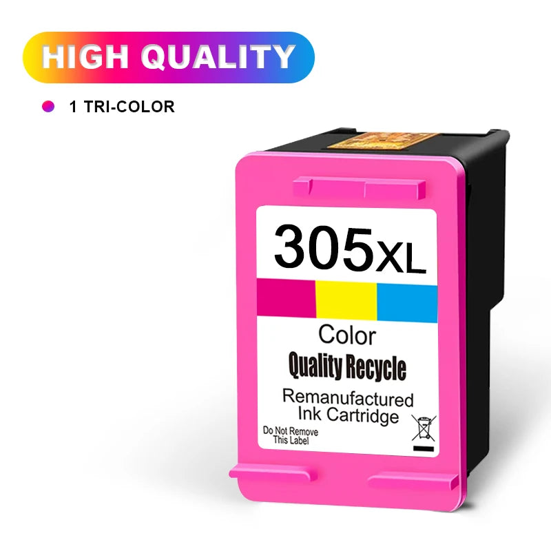 KT INK 305 XL High Yield Inktcartridge (Zwart & Tri-Color) voor HP DeskJet & ENVY