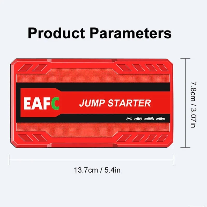 EAFC 2000A Starthilfegerät für Autos – 12V Batterieverstärker & Powerbank (600A / 2000A)