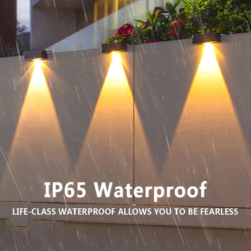 🔆 JXLIGHL LED Solar Wandlamp – IP65 Waterdichte Buitenverlichting (SL-718)