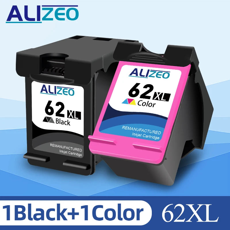 REPRINPIC 62XL Compatible Ink Cartridge – Geschikt voor HP 62 XL (Zwart & Kleur)