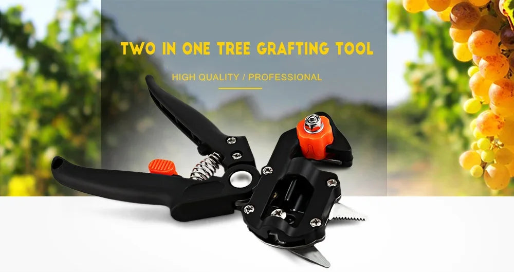 Sécateur et greffoir TOTNEND – Sécateur pour arbres fruitiers + 2 lames supplémentaires (27 cm)