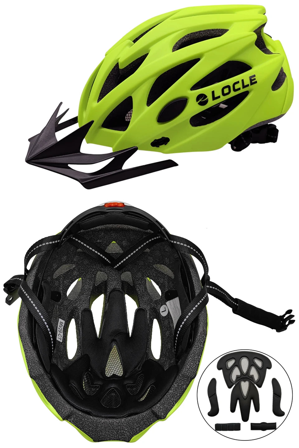 🚴 Casque de vélo LOCLE avec lunettes magnétiques – Casque VTT et vélo de route ultraléger avec visière pare-soleil