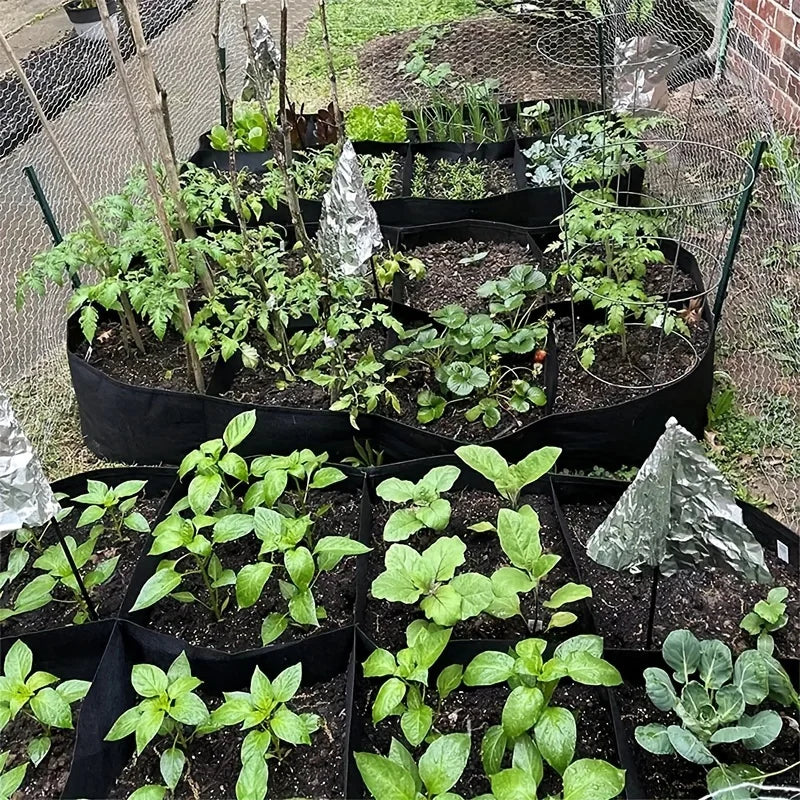 Potager surélevé extra large à 8 compartiments – Potager rectangulaire durable