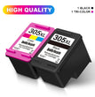KT INK 305 XL High Yield Inktcartridge (Zwart & Tri-Color) voor HP DeskJet & ENVY