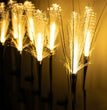 🌾 Lampe solaire de jardin en fibres de pampa – Fleur de jonc à fibre optique (IP65)