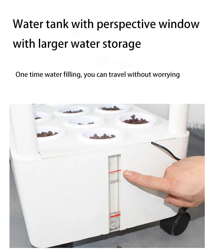 MDNG Hydroponischer Blumentopf – 3D-Hydroponik-Pflanzkasten für den Hausgarten