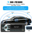 Autoradio MOPECT DAB+ 1-DIN Bluetooth – Lecteur MP3 avec 2 ports USB, carte TF, entrée auxiliaire et télécommande