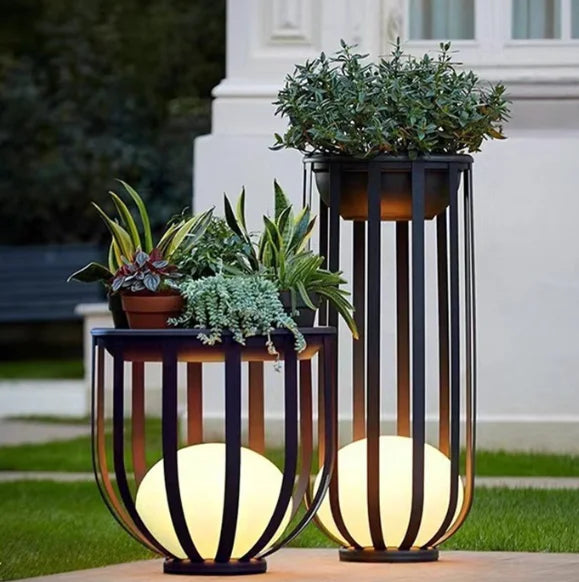 🌿 XMSJ / JYLIGHTING Solar-Pergola-Gartenleuchte – Moderne LED-Außenleuchte IP65 (Edelstahl/Aluminium)