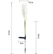 🌾 Lampe solaire de jardin en fibres de pampa – Fleur de jonc à fibre optique (IP65)