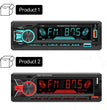 Hippcron 1DIN Bluetooth-Autoradio mit MP3-Player – 4x60W FM-Radio mit USB-, TF- und AUX-Anschluss