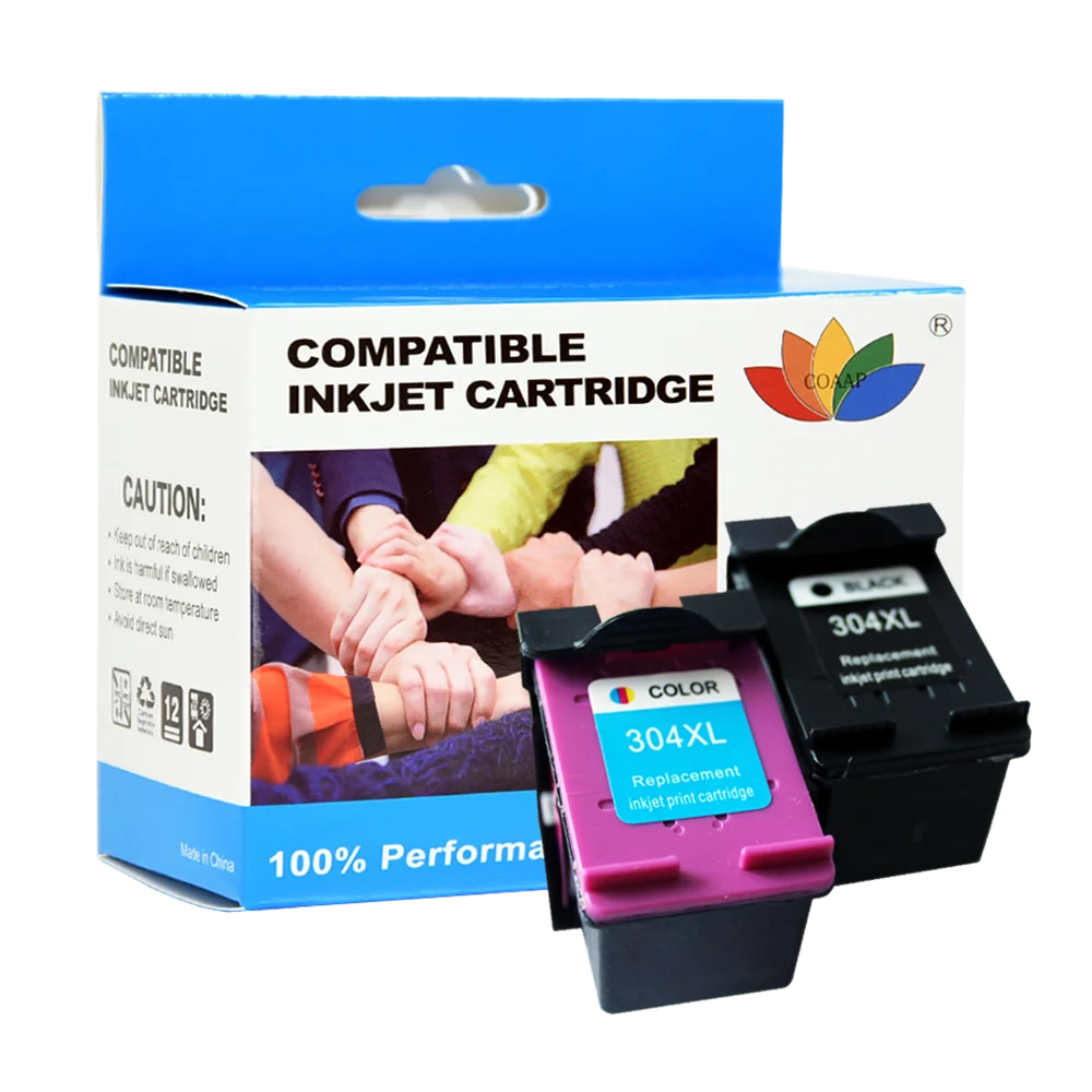 COAAP 304XL Tintenpatrone kompatibel mit HP ENVY 5000 & DeskJet 2600 / 3700 Serie