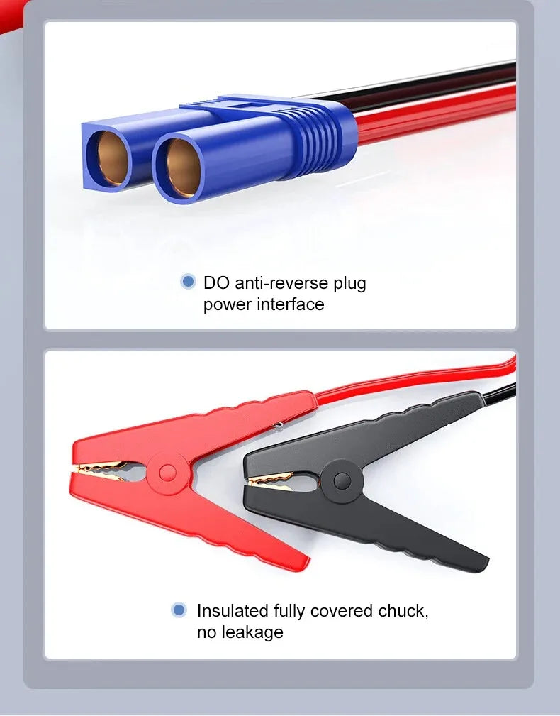 EAFC 2000A Starthilfegerät für Autos – 12V Batterieverstärker & Powerbank (600A / 2000A)