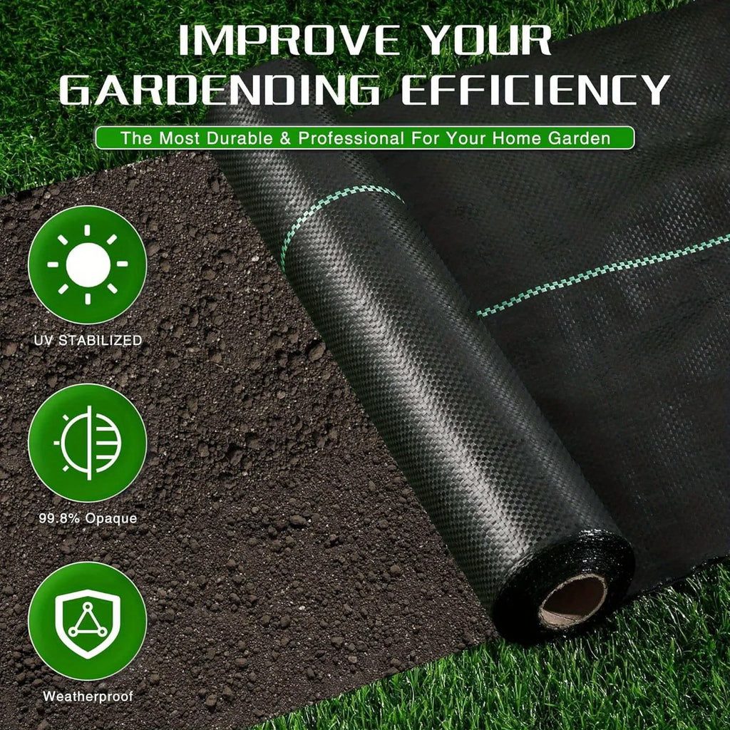 Tuin Anti-Worteldoek 10 x 1 Meter – Heavy-Duty Weed Barrier Gronddoek (PE)