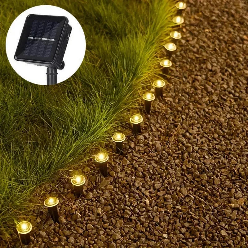 🌞 Solarbetriebene LED-Gartenwegleuchte – IP68 wasserdichte Solarbeleuchtung mit Touch-Steuerung 