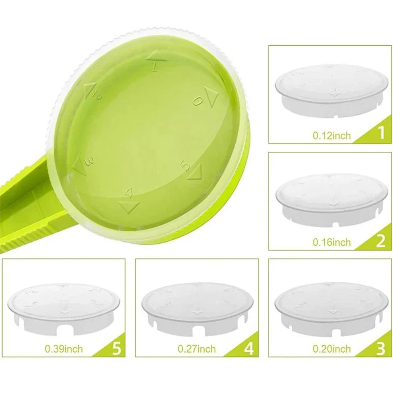 Ensemble de semoir de jardin – Aide au semis manuel avec distributeur de graines réglable