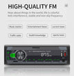Podofo 1DIN Bluetooth Autoradio MP3 Speler – FM Radio, USB, AUX & TF Kaart met Afstandsbediening