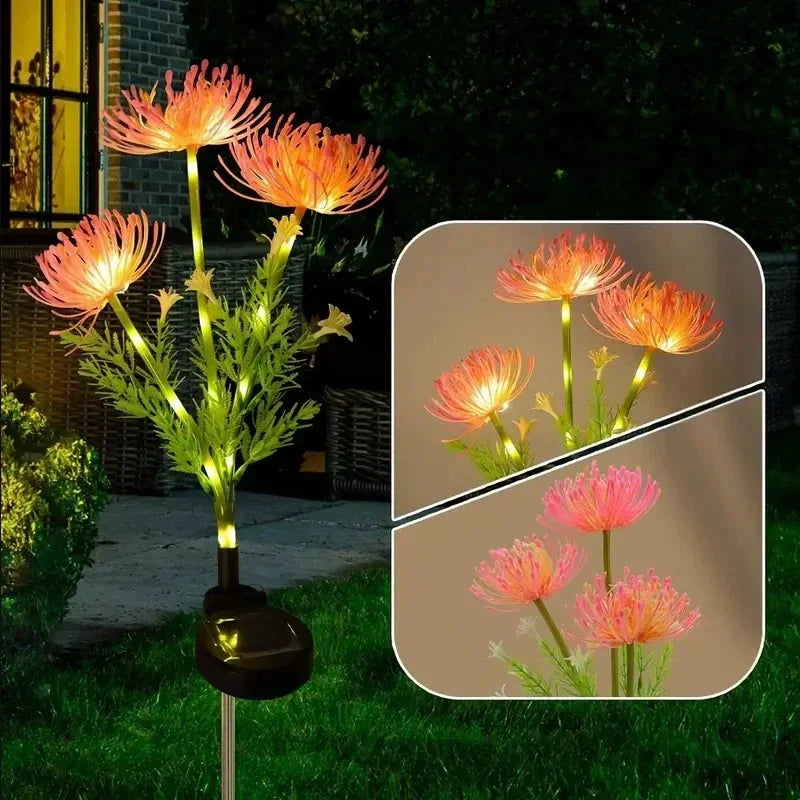 🌸 STUXMOS Solar-LED-Gartenleuchte in Blumenform – Romantische Stimmungsbeleuchtung für Garten & Party