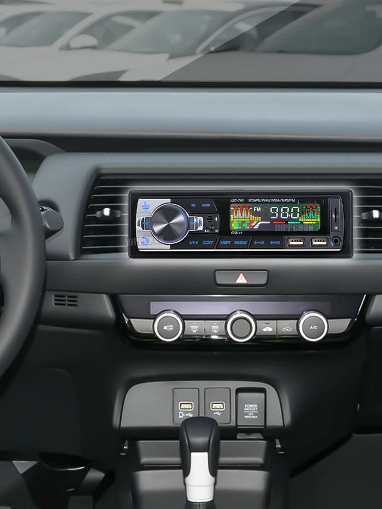 Autoradio MP3 Bluetooth SINOVCLE 1DIN – Radio FM 4 x 60 W avec USB, AUX et lecteur de carte TF + télécommande