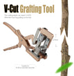 QDS V-Cut Entsnoeischaar – Professionele Grafting Shears (Snijdiepte 2,5 cm)