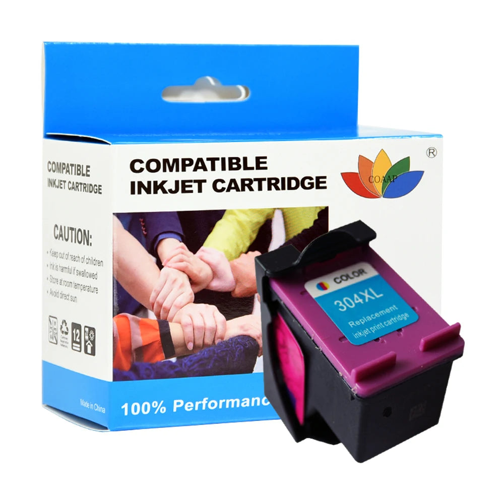 COAAP 304XL Tintenpatrone kompatibel mit HP ENVY 5000 & DeskJet 2600 / 3700 Serie