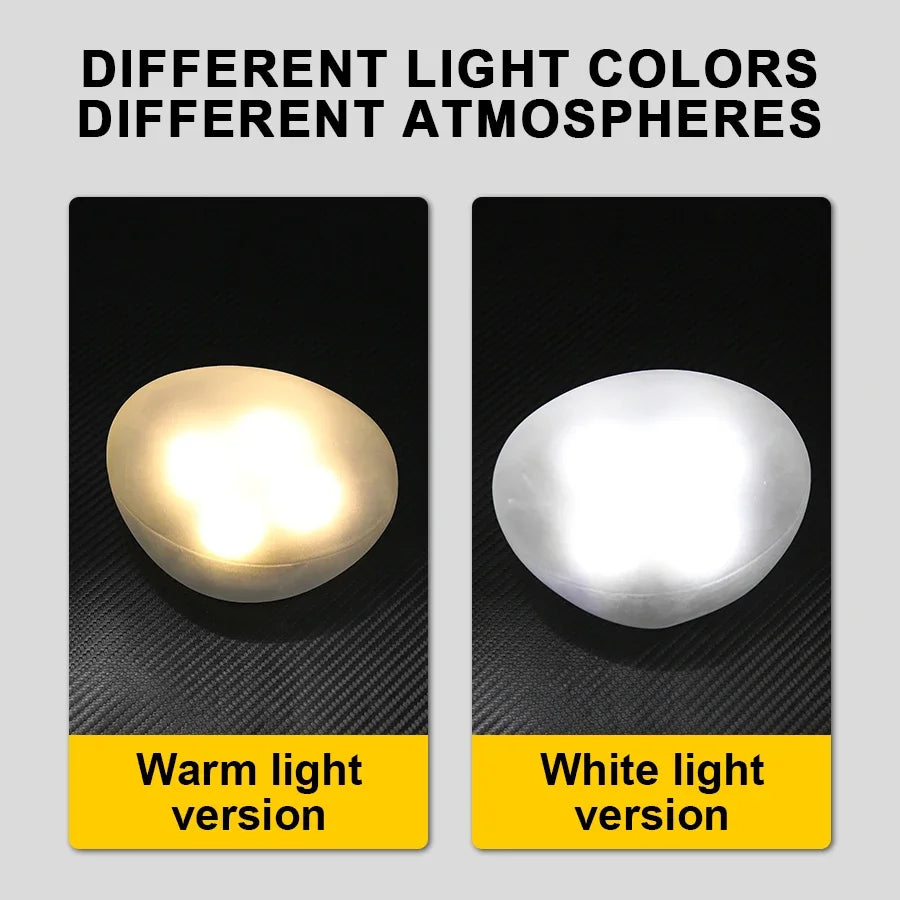 NEWBIRTH Solar-Steinlampe – Wasserdichte Solar-Gartenbeleuchtung IP65