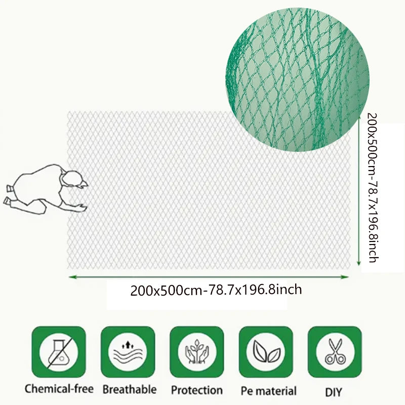 Filet de jardin MAHFPME – Filet anti-oiseaux et de protection des plantes (maille 0,5, PE)