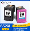 Cartouche d'encre CRTBOTW 652XL compatible avec les imprimantes HP DeskJet et ENVY