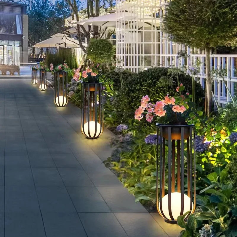 🌿 XMSJ / JYLIGHTING Solar-Pergola-Gartenleuchte – Moderne LED-Außenleuchte IP65 (Edelstahl/Aluminium)