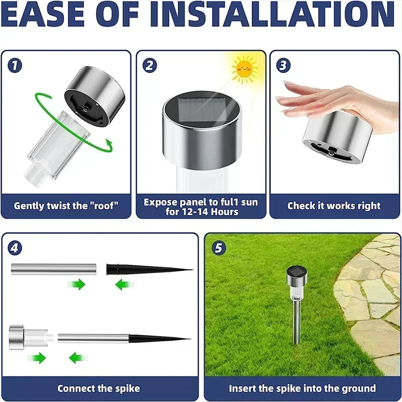 🌞 super-cheese Solar Tuinverlichting Set – 10/20/30 Stuks LED Padlampen (IP44)